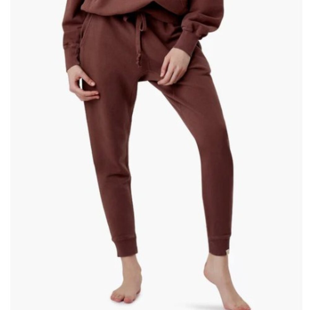 Tkees Core Sport Jogger Sweatpants Unisex Brown Cafe Size 2